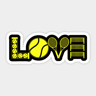 Love Tennis Sticker